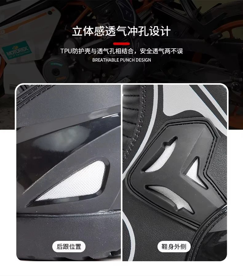 Motocross Boots Racing Boots Safe Riding Waterproof Anti Fall Wear-resistant Motorcycle Boots Equipment Rally Shoes