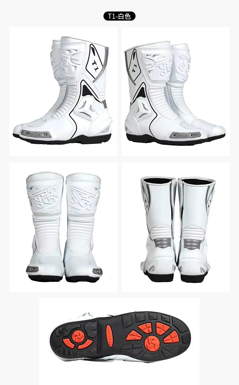 Motocross Boots Racing Boots Safe Riding Waterproof Anti Fall Wear-resistant Motorcycle Boots Equipment Rally Shoes