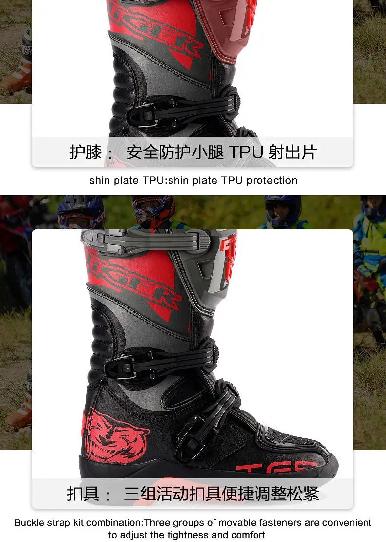 2026 New Kids Motocross Boots Black Off-Road Motorcycle Boot Children Orange Youth Dirt Bike Racing Bota MX Gear For 6-12 Years 2026 New Kids Motocross Boots Black Off-Road Motorcycle Boot Children Orange Youth Dirt Bike Racing Bota MX Gear For 6-12 Years