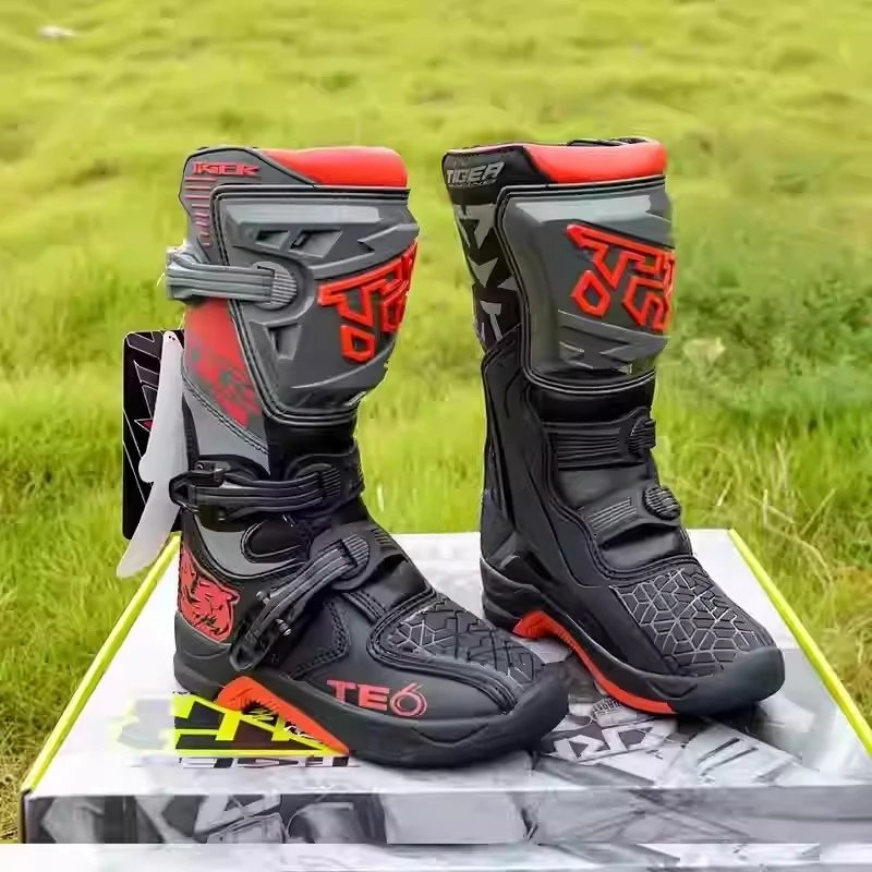 2026 New Kids Motocross Boots Black Off-Road Motorcycle Boot Children Orange Youth Dirt Bike Racing Bota MX Gear For 6-12 Years 2026 New Kids Motocross Boots Black Off-Road Motorcycle Boot Children Orange Youth Dirt Bike Racing Bota MX Gear For 6-12 Years