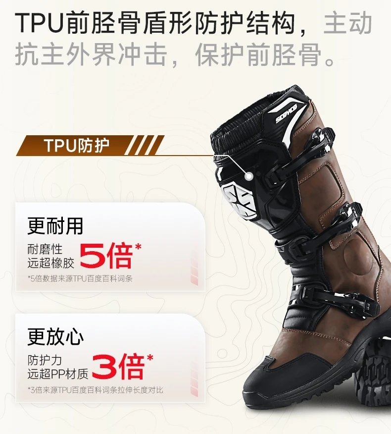 Professional Motorcycle Boots Non-slip Windproof Waterproof Motocross Boots Protective Racing Off-road Shoes All Seasons