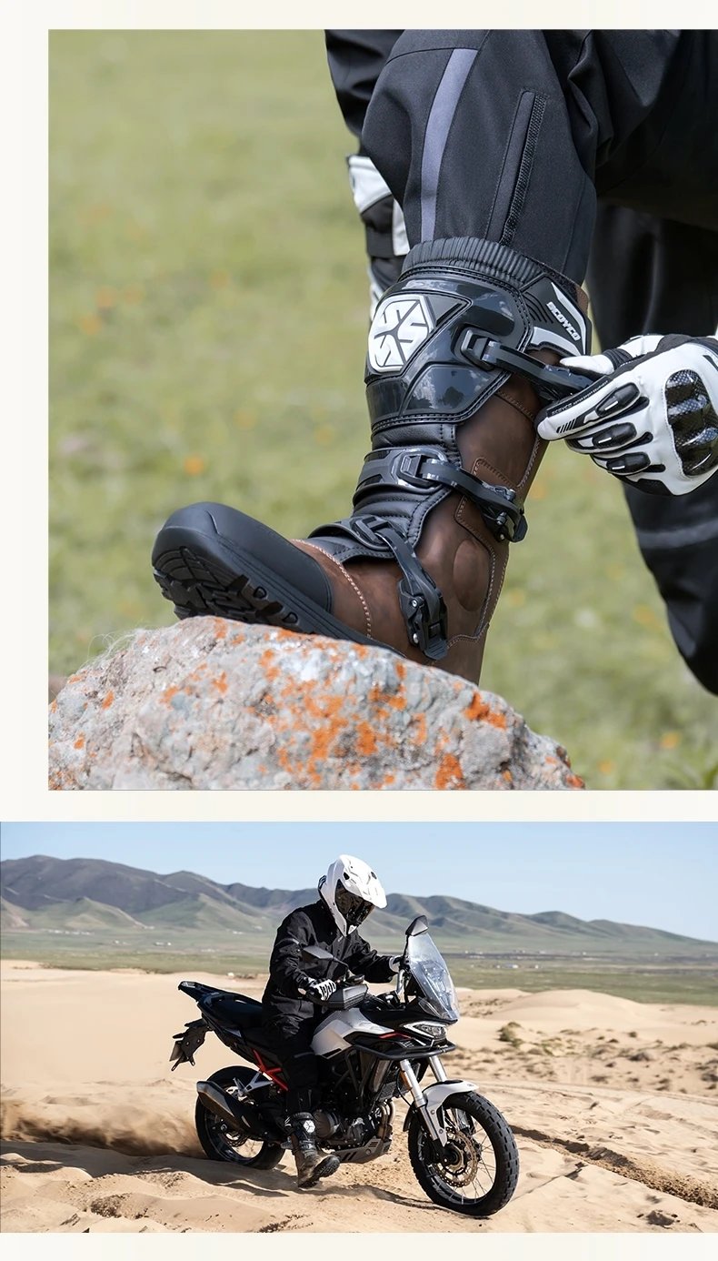 Professional Motorcycle Boots Non-slip Windproof Waterproof Motocross Boots Protective Racing Off-road Shoes All Seasons