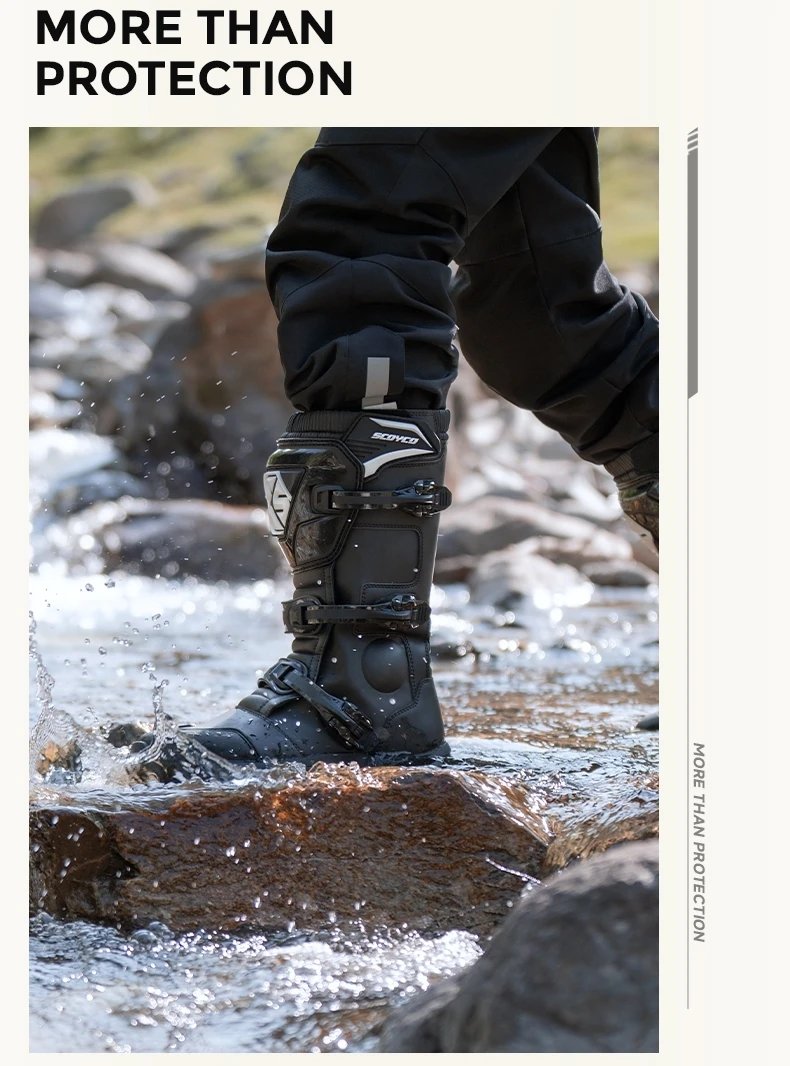 Professional Motorcycle Boots Non-slip Windproof Waterproof Motocross Boots Protective Racing Off-road Shoes All Seasons