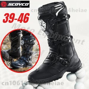 Professional Motorcycle Boots Non-slip Windproof Waterproof Motocross Boots Protective Racing Off-road Shoes All Seasons