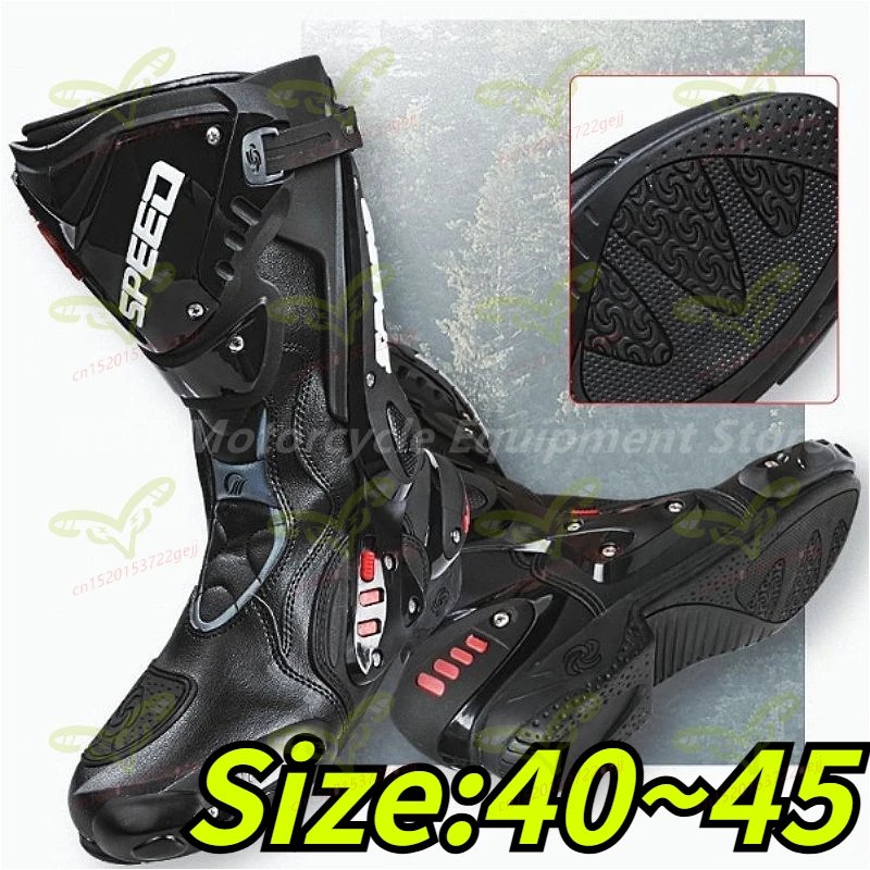 High Quality Off-road Motorcycle Riding Boots Racing Boots Summer Rain Resistant Waterproof Anti Slip Off-road Riding Shoes High Quality Off-road Motorcycle Riding Boots Racing Boots Summer Rain Resistant Waterproof Anti Slip Off-road Riding Shoes