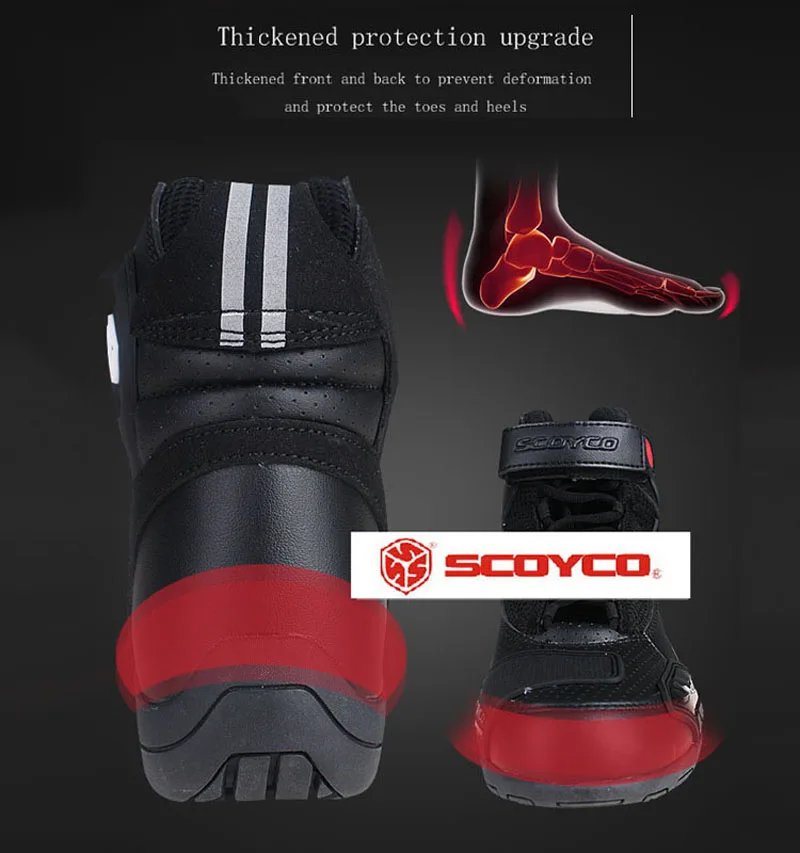 Commuter Motorcycle Waterproof boots SCOYCO MT040WP Motocross non-slip grip Shoes Four Season Breathable wear-resistant Boots Commuter Motorcycle Waterproof boots SCOYCO MT040WP Motocross non-slip grip Shoes Four Season Breathable wear-resistant Boots
