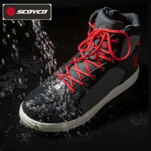 Commuter Motorcycle Waterproof boots SCOYCO MT040WP Motocross non-slip grip Shoes Four Season Breathable wear-resistant Boots