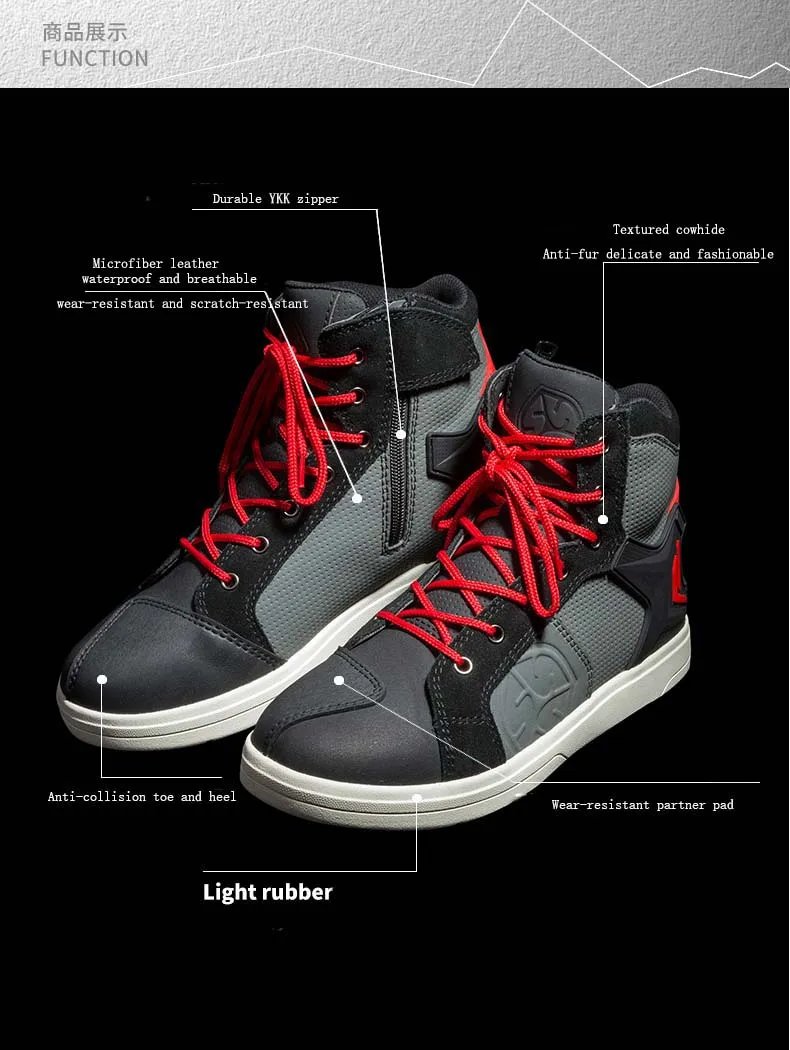 Commuter Motorcycle Waterproof boots SCOYCO MT040WP Motocross non-slip grip Shoes Four Season Breathable wear-resistant Boots Commuter Motorcycle Waterproof boots SCOYCO MT040WP Motocross non-slip grip Shoes Four Season Breathable wear-resistant Boots