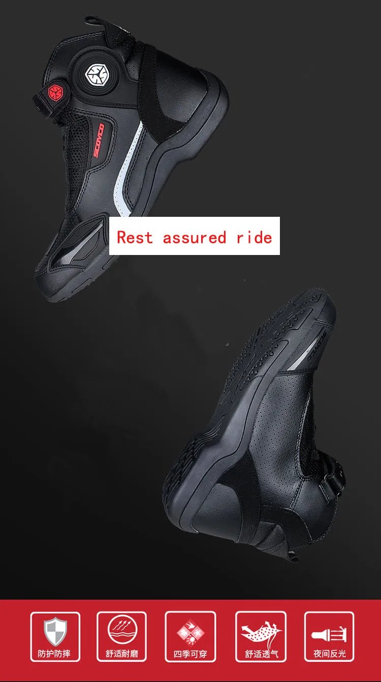 Commuter Motorcycle Waterproof boots SCOYCO MT040WP Motocross non-slip grip Shoes Four Season Breathable wear-resistant Boots Commuter Motorcycle Waterproof boots SCOYCO MT040WP Motocross non-slip grip Shoes Four Season Breathable wear-resistant Boots