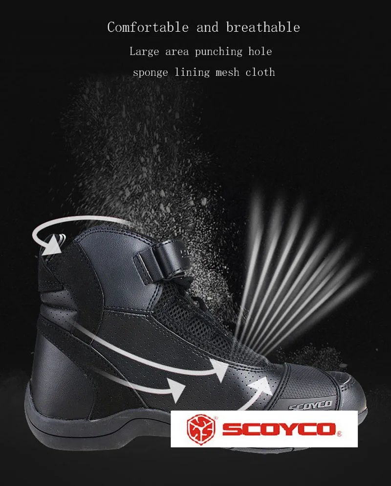 Commuter Motorcycle Waterproof boots SCOYCO MT040WP Motocross non-slip grip Shoes Four Season Breathable wear-resistant Boots Commuter Motorcycle Waterproof boots SCOYCO MT040WP Motocross non-slip grip Shoes Four Season Breathable wear-resistant Boots