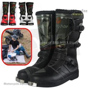 Motorcycle Riding Boots Rain Professional Racing Boot Men Women Crash Fall Protection Off-Road Motorbike Shoes Botas Motocross