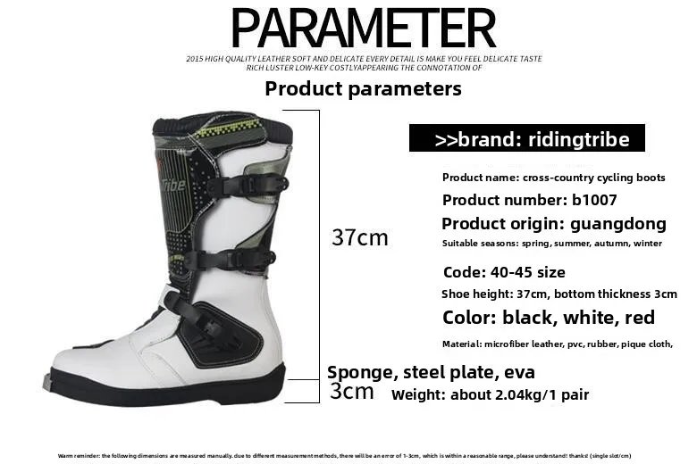 Motorcycle Riding Boots Rain Professional Racing Boot Men Women Crash Fall Protection Off-Road Motorbike Shoes Botas Motocross Motorcycle Riding Boots Rain Professional Racing Boot Men Women Crash Fall Protection Off-Road Motorbike Shoes Botas Motocross