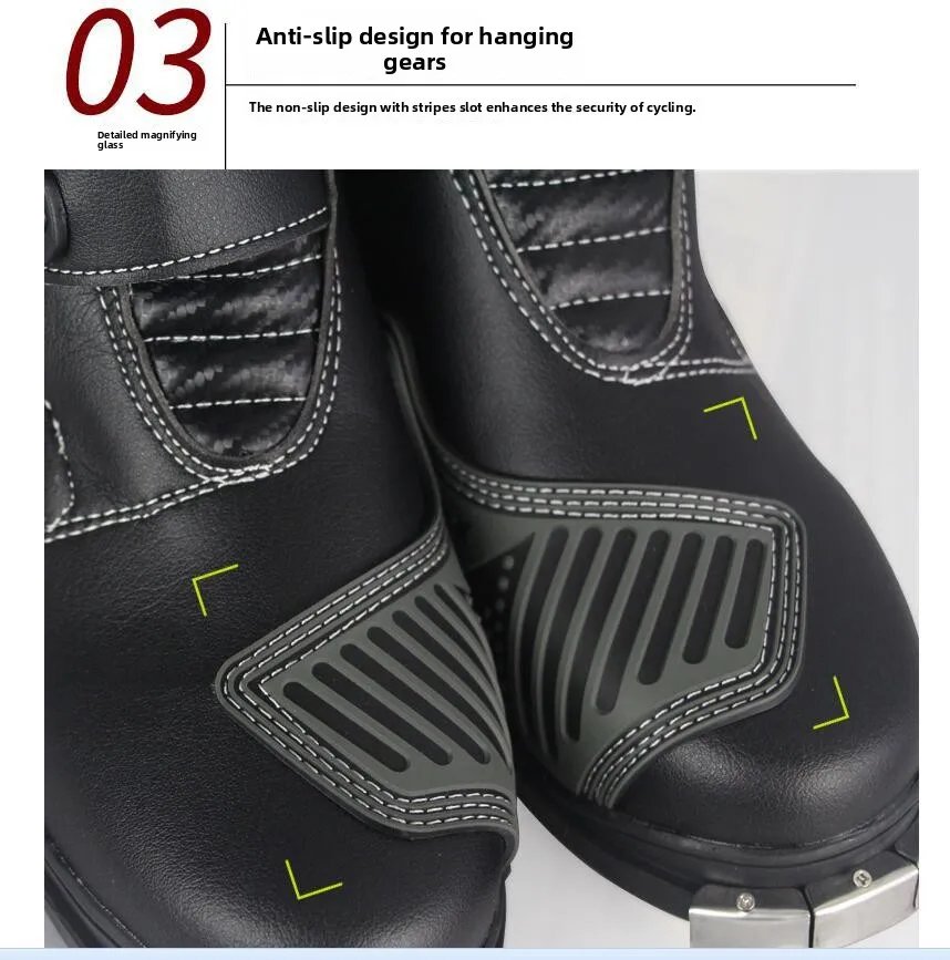Motorcycle Riding Boots Rain Professional Racing Boot Men Women Crash Fall Protection Off-Road Motorbike Shoes Botas Motocross Motorcycle Riding Boots Rain Professional Racing Boot Men Women Crash Fall Protection Off-Road Motorbike Shoes Botas Motocross