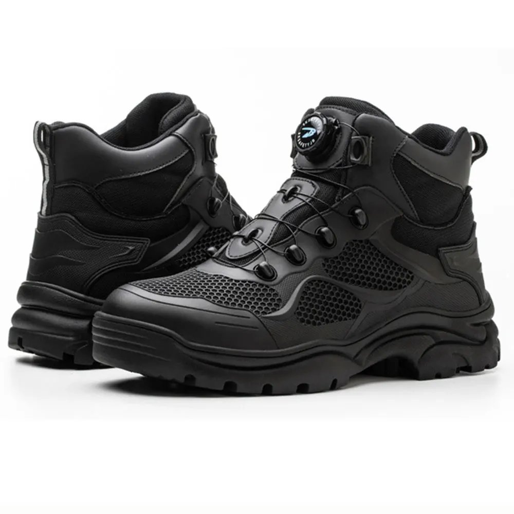 Motorcycle Boots Breathable Anti Slip Wear-resistant Riders Boots Outdoor Motorbike Racing Ankle Length Shoes Men Botas Moto