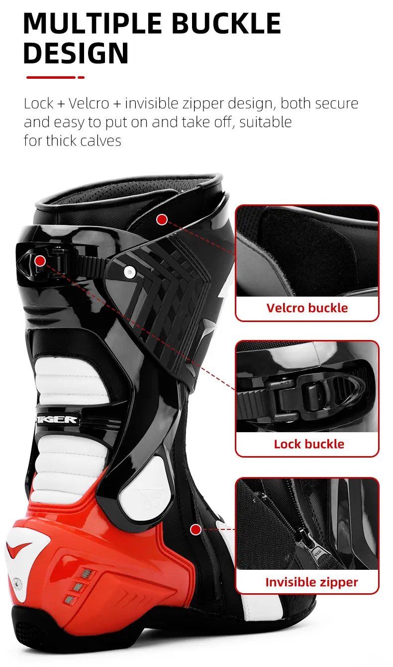Professional Motorcycle Boots Non-slip Motocross Boots Waterproof Motorcycle Off-road Shoes Motorcycle Protective For 4 Season Professional Motorcycle Boots Non-slip Motocross Boots Waterproof Motorcycle Off-road Shoes Motorcycle Protective For 4 Season