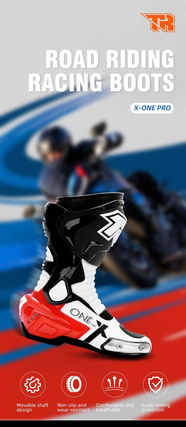Professional Motorcycle Boots Non-slip Motocross Boots Waterproof Motorcycle Off-road Shoes Motorcycle Protective For 4 Season Professional Motorcycle Boots Non-slip Motocross Boots Waterproof Motorcycle Off-road Shoes Motorcycle Protective For 4 Season