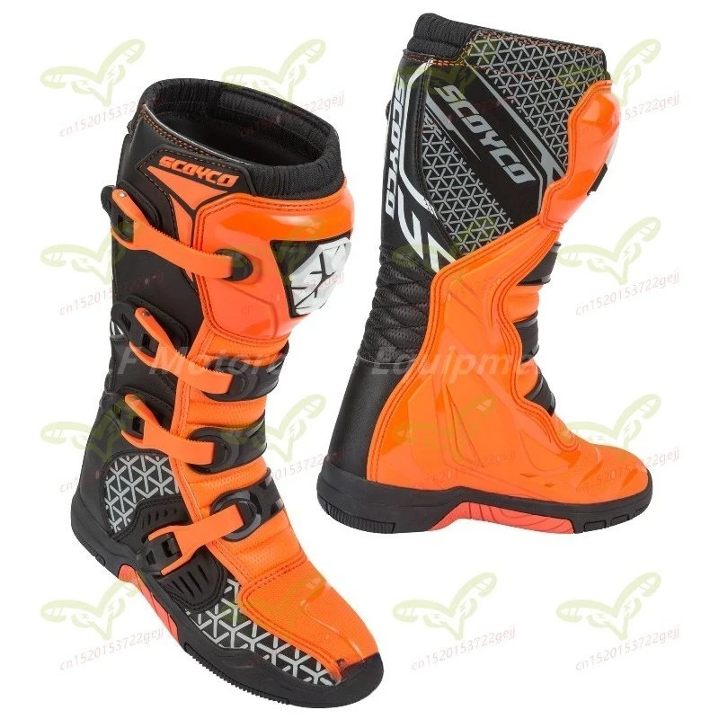 SCOYCO Riding Boots Motorcycle Riding Equipment Outdoor Off-road Boots Men's and Women's Go Kart Racing Boots
