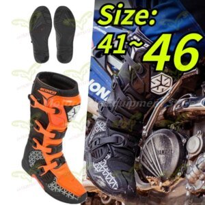 SCOYCO Riding Boots Motorcycle Riding Equipment Outdoor Off-road Boots Menās and Womenās Go Kart Racing Boots