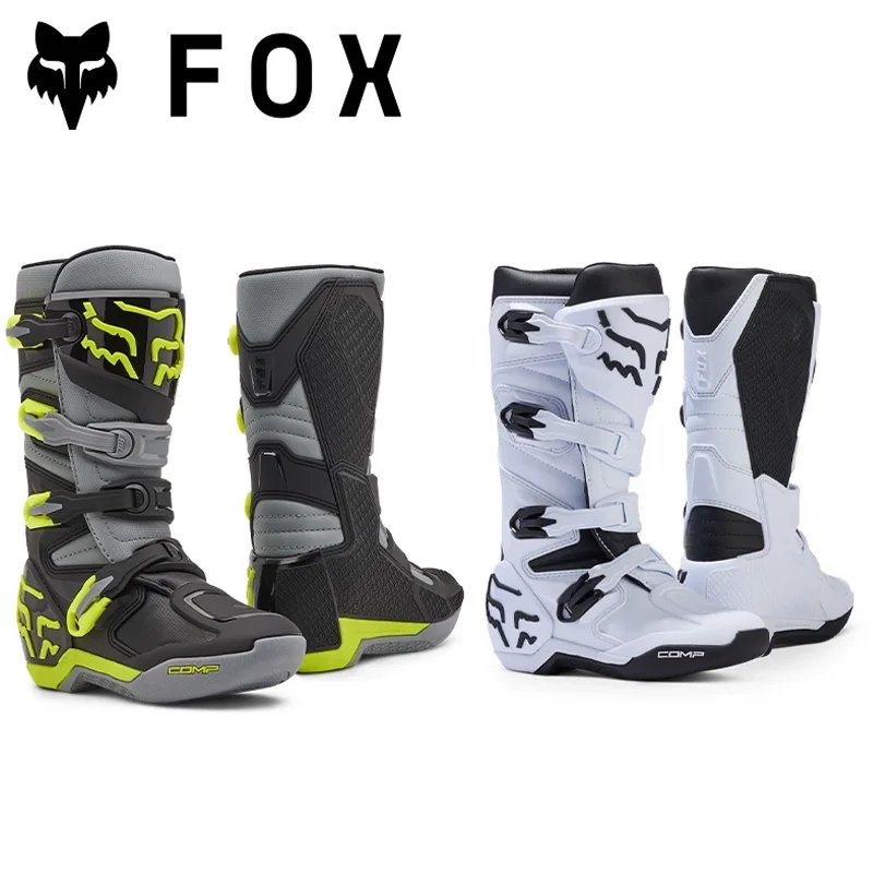 FOX Comp Off-Road motocross boots for child youth kids girls women Boots dirt bike karting ATV/UTV Trails MX Track Riding