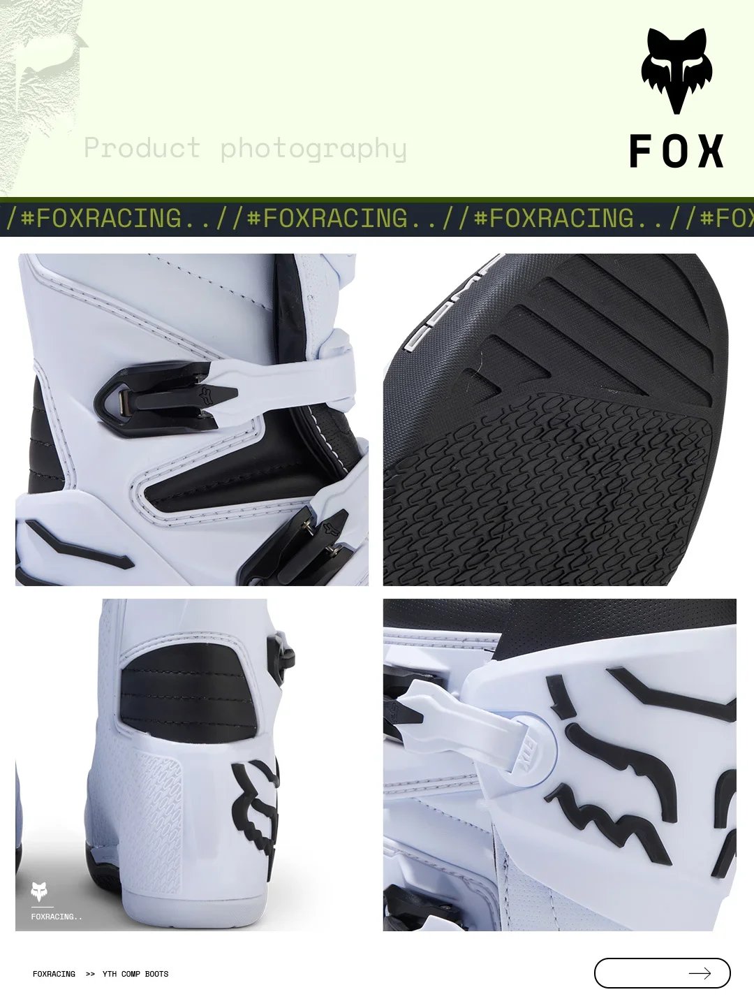 FOX Comp Off-Road motocross boots for child youth kids girls women Boots dirt bike karting ATV/UTV Trails MX Track Riding FOX Comp Off-Road motocross boots for child youth kids girls women Boots dirt bike karting ATV/UTV Trails MX Track Riding