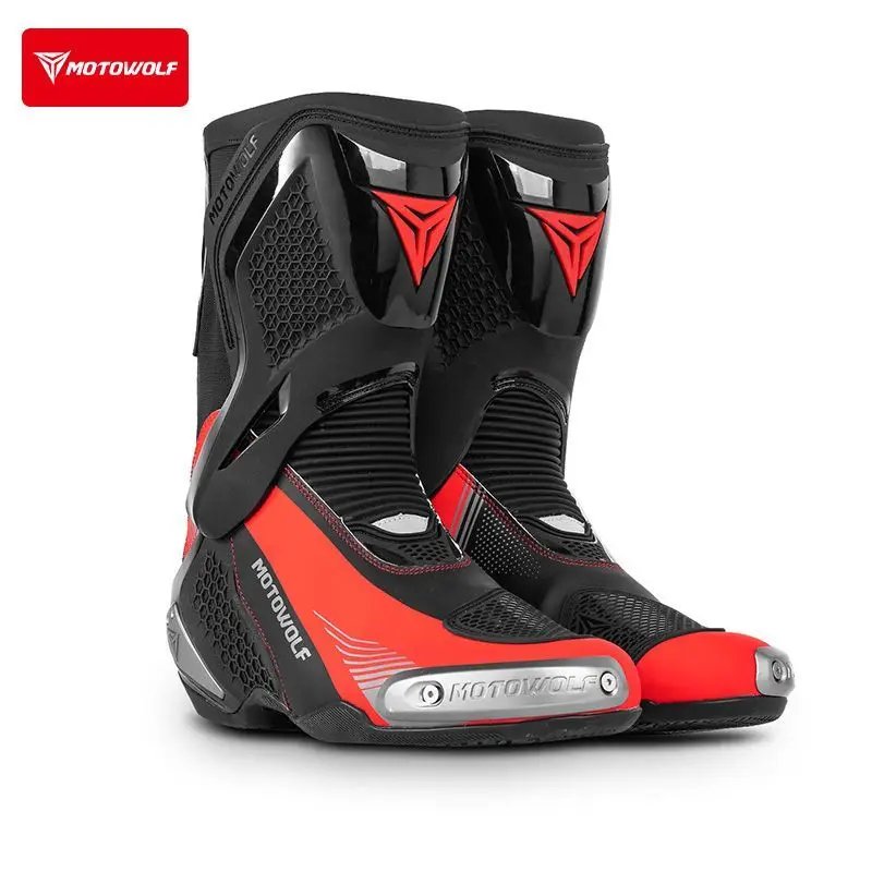 Motorcycle Boots Men Professional Motocross Boots Off Road Riding Racing Boots Wear Resistant Moto Anti-slip Motorcyclist Shoes Motorcycle Boots Men Professional Motocross Boots Off Road Riding Racing Boots Wear Resistant Moto Anti-slip Motorcyclist Shoes