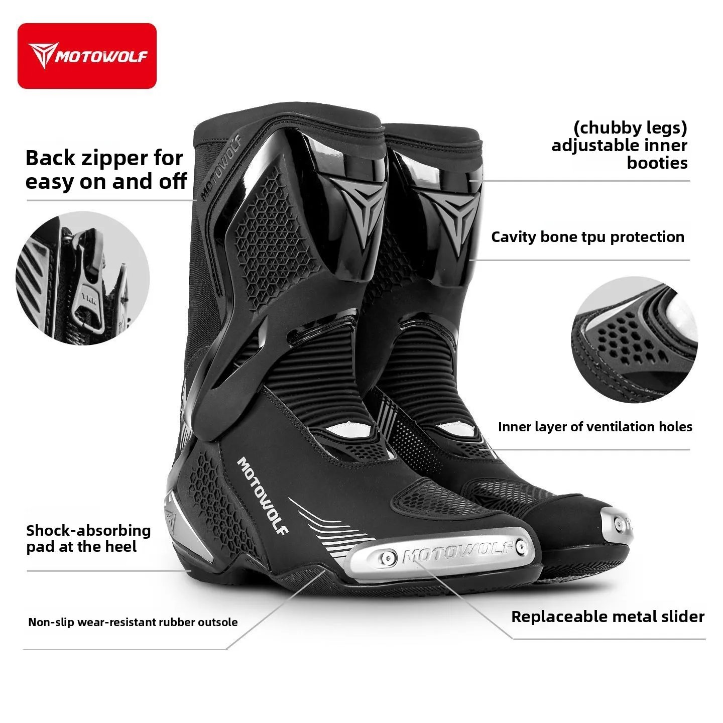 Motorcycle Boots Men Professional Motocross Boots Off Road Riding Racing Boots Wear Resistant Moto Anti-slip Motorcyclist Shoes Motorcycle Boots Men Professional Motocross Boots Off Road Riding Racing Boots Wear Resistant Moto Anti-slip Motorcyclist Shoes