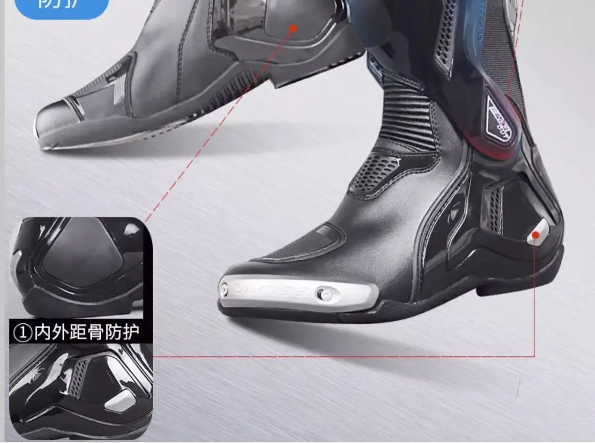 BENKIA CE Summer Motorcycle Boots Professional Track Racing Breathable Anti-Impact Off Road Rally Unisex Botas Moto Protective