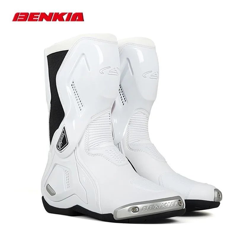BENKIA CE Summer Motorcycle Boots Professional Track Racing Breathable Anti-Impact Off Road Rally Unisex Botas Moto Protective