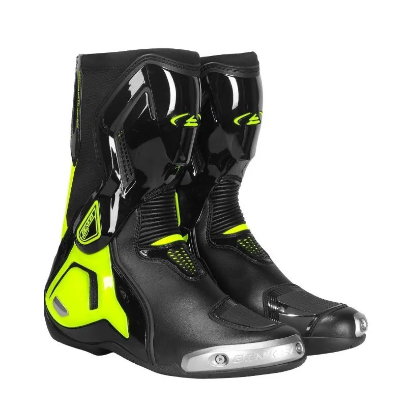 BENKIA CE Summer Motorcycle Boots Professional Track Racing Breathable Anti-Impact Off Road Rally Unisex Botas Moto Protective
