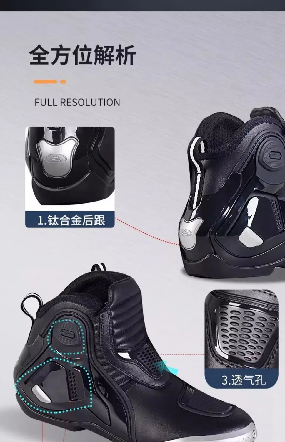 BENKIA CE Summer Motorcycle Boots Professional Track Racing Breathable Anti-Impact Off Road Rally Unisex Botas Moto Protective
