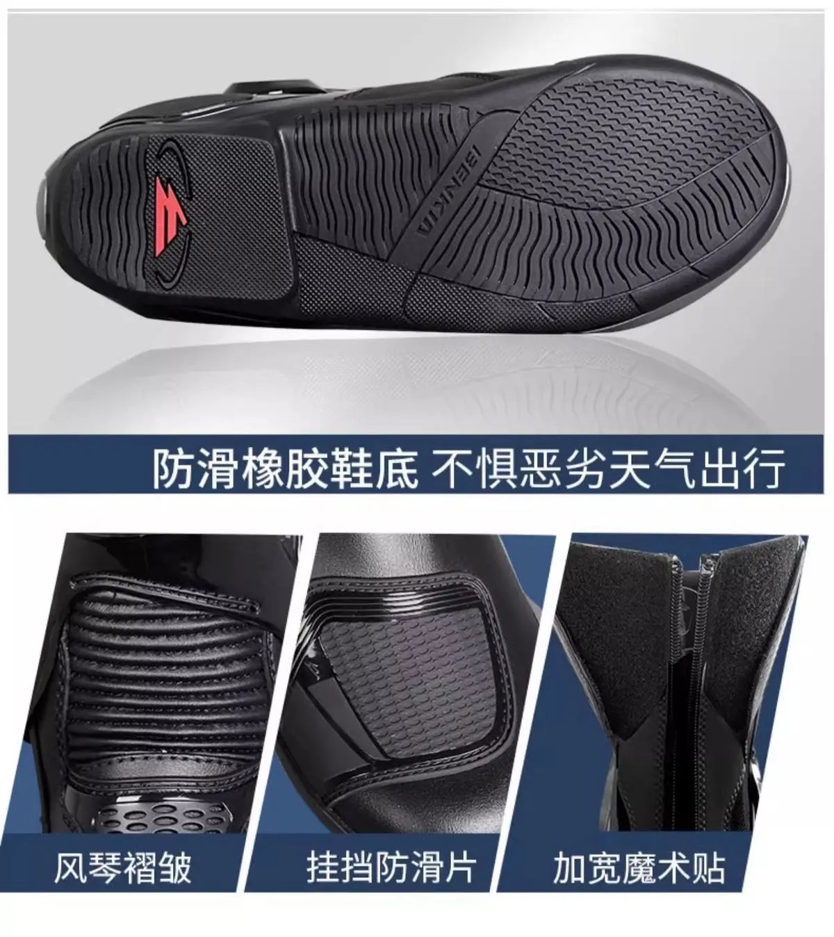 BENKIA CE Summer Motorcycle Boots Professional Track Racing Breathable Anti-Impact Off Road Rally Unisex Botas Moto Protective