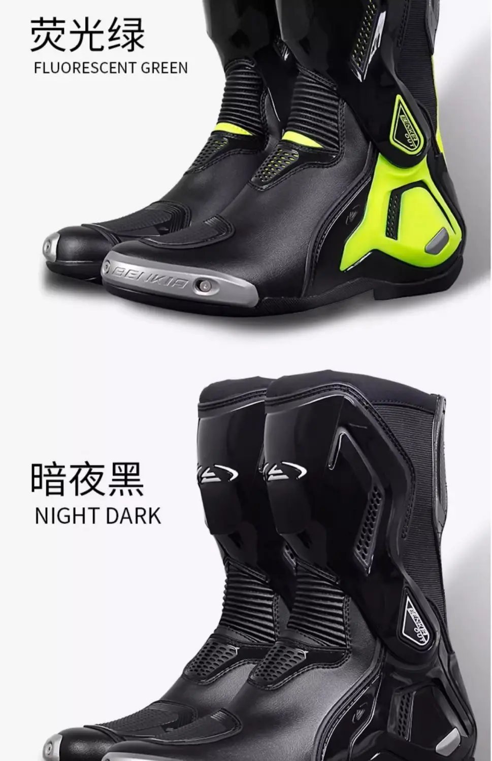 BENKIA CE Summer Motorcycle Boots Professional Track Racing Breathable Anti-Impact Off Road Rally Unisex Botas Moto Protective