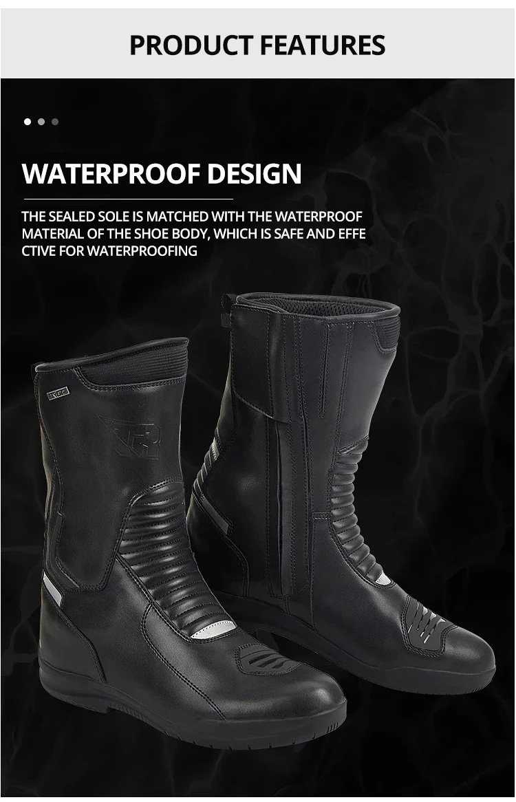 Professional Outdoors Motocross Racing Long Boots Anti Slip Breathable Motos Shoes Men's Motorcycle Protective Boots Professional Outdoors Motocross Racing Long Boots Anti Slip Breathable Motos Shoes Men's Motorcycle Protective Boots