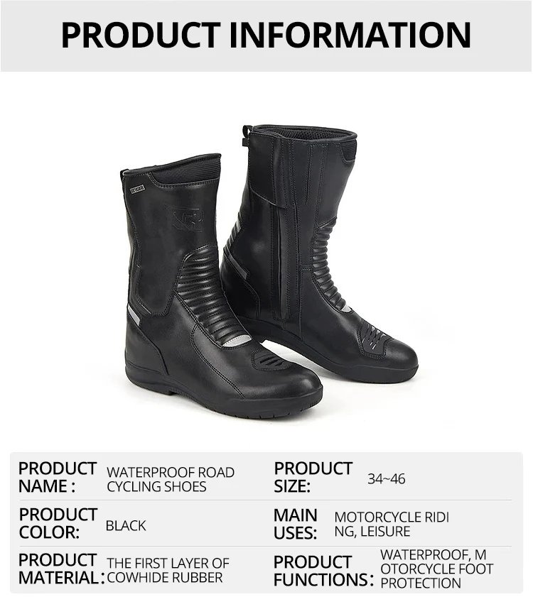 Professional Outdoors Motocross Racing Long Boots Anti Slip Breathable Motos Shoes Men's Motorcycle Protective Boots Professional Outdoors Motocross Racing Long Boots Anti Slip Breathable Motos Shoes Men's Motorcycle Protective Boots