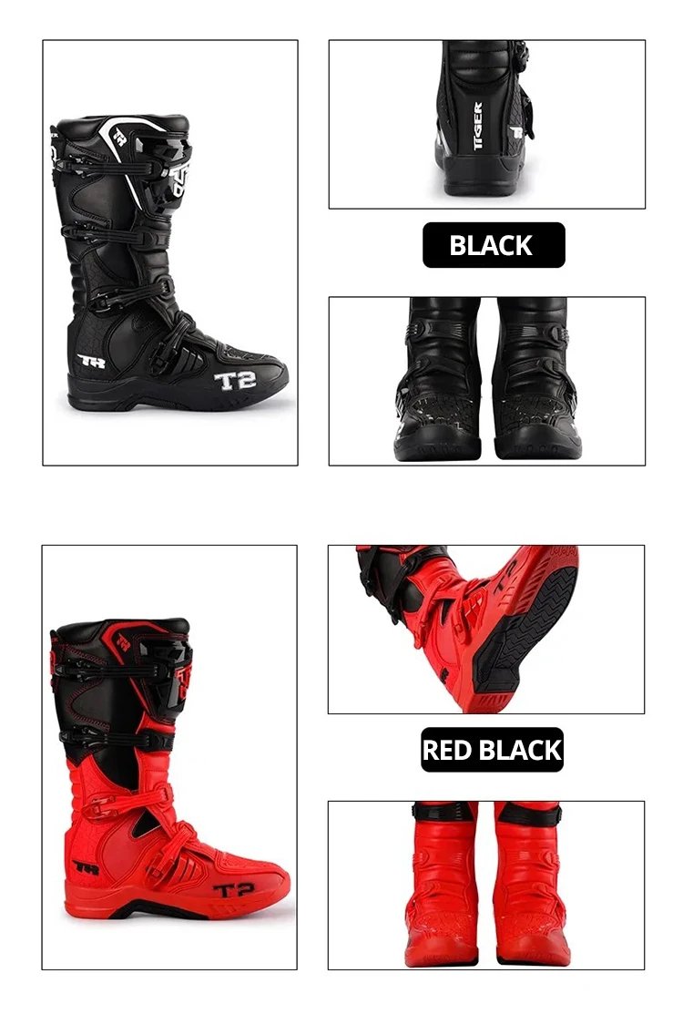 Professional Outdoors Motocross Racing Long Boots Anti Slip Breathable Motos Shoes Men's Motorcycle Protective Boots Professional Outdoors Motocross Racing Long Boots Anti Slip Breathable Motos Shoes Men's Motorcycle Protective Boots