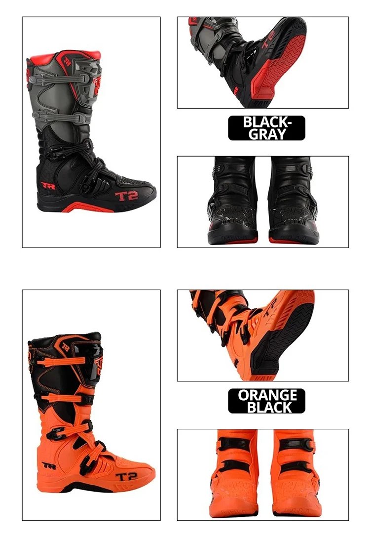 Professional Outdoors Motocross Racing Long Boots Anti Slip Breathable Motos Shoes Men's Motorcycle Protective Boots Professional Outdoors Motocross Racing Long Boots Anti Slip Breathable Motos Shoes Men's Motorcycle Protective Boots