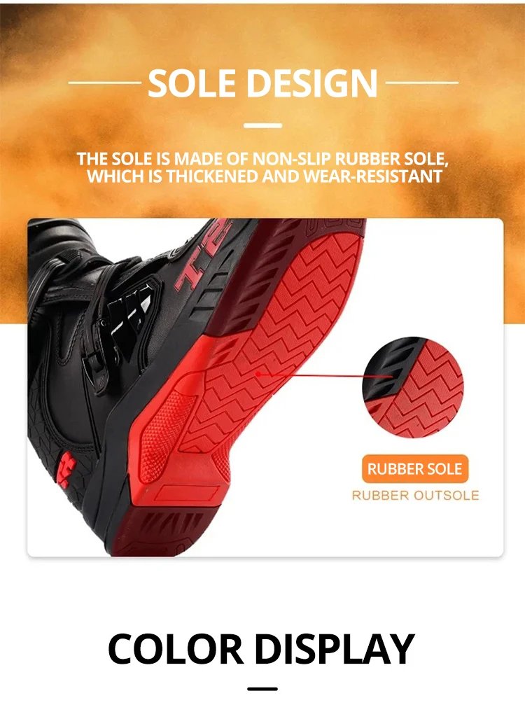 Professional Outdoors Motocross Racing Long Boots Anti Slip Breathable Motos Shoes Men's Motorcycle Protective Boots Professional Outdoors Motocross Racing Long Boots Anti Slip Breathable Motos Shoes Men's Motorcycle Protective Boots