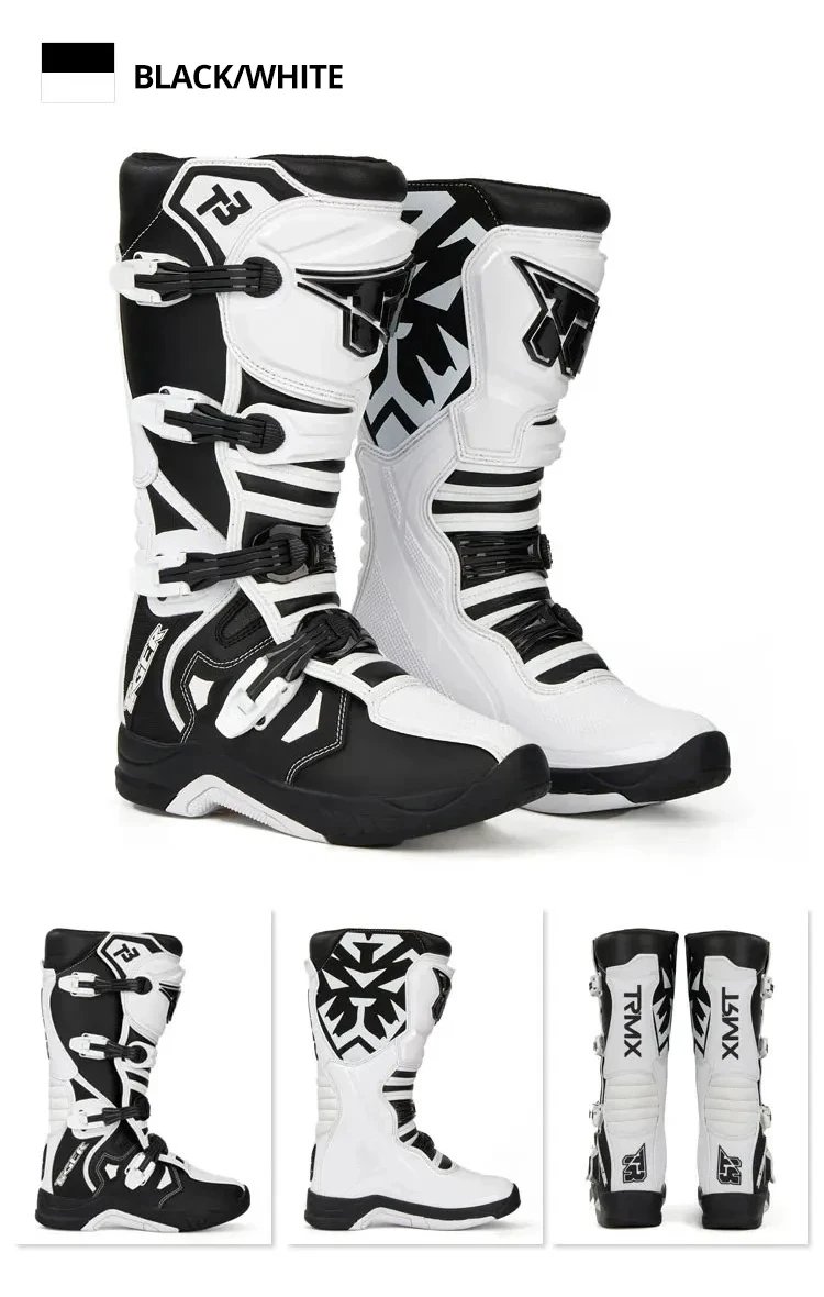 Professional Outdoors Motocross Racing Long Boots Anti Slip Breathable Motos Shoes Men's Motorcycle Protective Boots Professional Outdoors Motocross Racing Long Boots Anti Slip Breathable Motos Shoes Men's Motorcycle Protective Boots