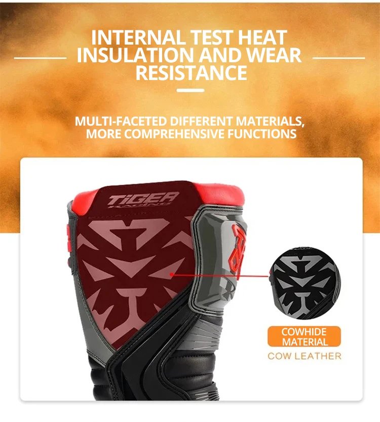 Professional Outdoors Motocross Racing Long Boots Anti Slip Breathable Motos Shoes Men's Motorcycle Protective Boots Professional Outdoors Motocross Racing Long Boots Anti Slip Breathable Motos Shoes Men's Motorcycle Protective Boots