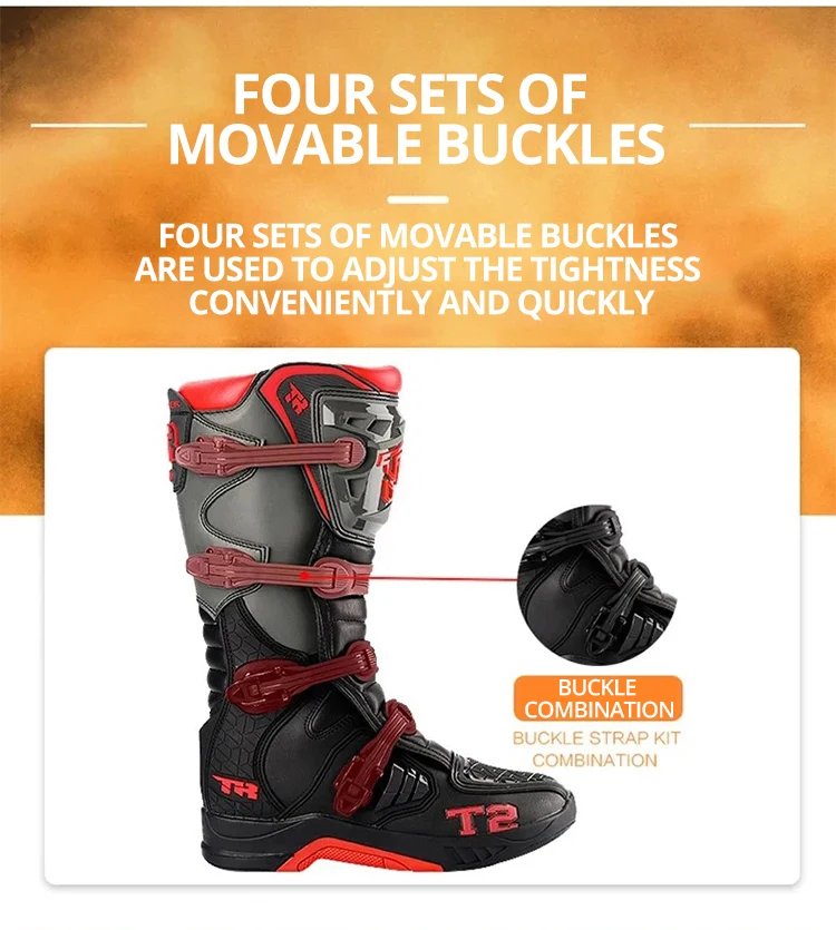 Professional Outdoors Motocross Racing Long Boots Anti Slip Breathable Motos Shoes Men's Motorcycle Protective Boots Professional Outdoors Motocross Racing Long Boots Anti Slip Breathable Motos Shoes Men's Motorcycle Protective Boots
