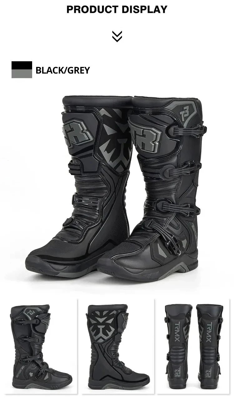 Professional Outdoors Motocross Racing Long Boots Anti Slip Breathable Motos Shoes Men's Motorcycle Protective Boots Professional Outdoors Motocross Racing Long Boots Anti Slip Breathable Motos Shoes Men's Motorcycle Protective Boots