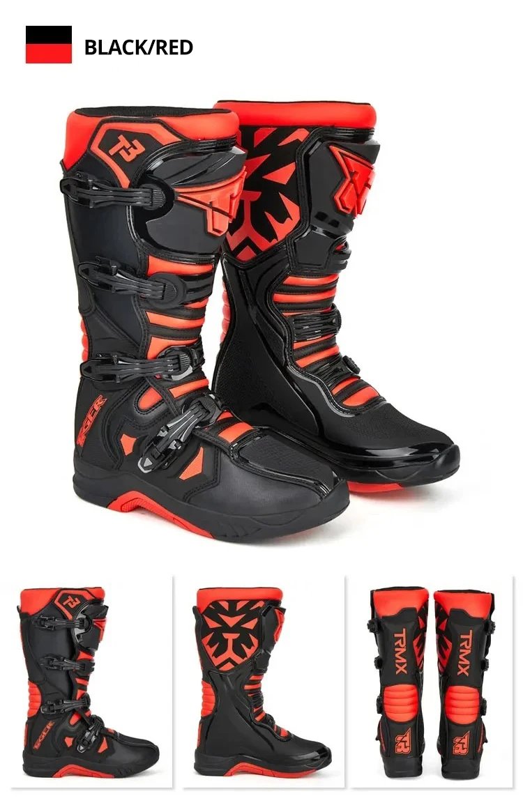 Professional Outdoors Motocross Racing Long Boots Anti Slip Breathable Motos Shoes Men's Motorcycle Protective Boots Professional Outdoors Motocross Racing Long Boots Anti Slip Breathable Motos Shoes Men's Motorcycle Protective Boots