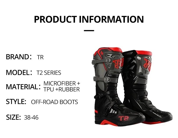 Professional Outdoors Motocross Racing Long Boots Anti Slip Breathable Motos Shoes Men's Motorcycle Protective Boots Professional Outdoors Motocross Racing Long Boots Anti Slip Breathable Motos Shoes Men's Motorcycle Protective Boots