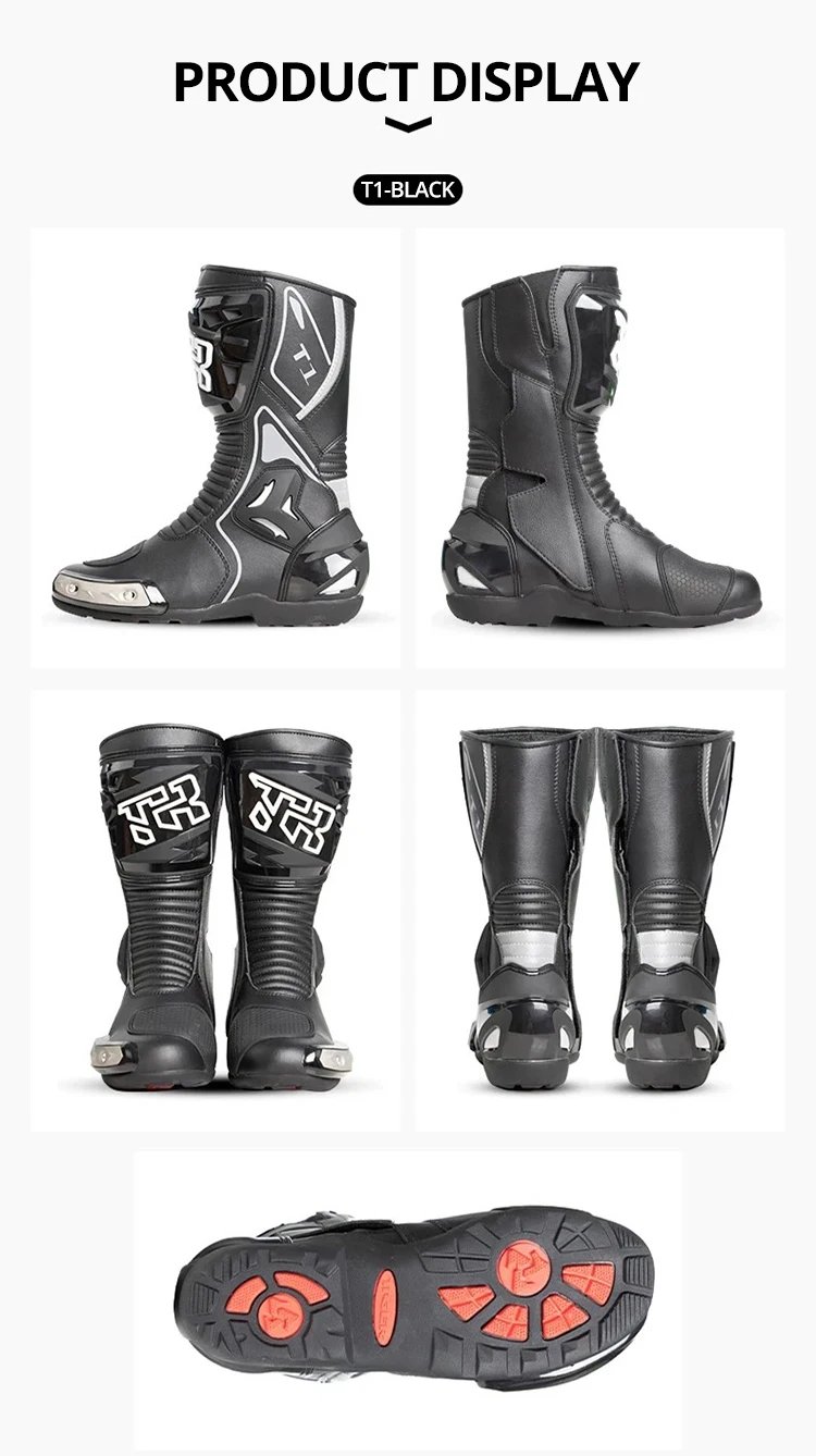Professional Outdoors Motocross Racing Long Boots Anti Slip Breathable Motos Shoes Men's Motorcycle Protective Boots Professional Outdoors Motocross Racing Long Boots Anti Slip Breathable Motos Shoes Men's Motorcycle Protective Boots
