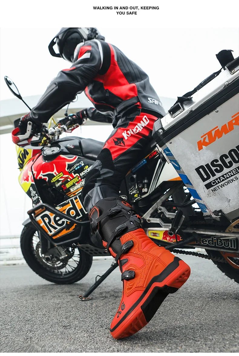 Off-road Track Shoes Motorcycle Motocross Boots Off-road Locomotive Riding Boots Tension Anti-skid Anti-drop Riding Equipment