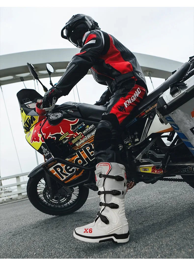 Off-road Track Shoes Motorcycle Motocross Boots Off-road Locomotive Riding Boots Tension Anti-skid Anti-drop Riding Equipment