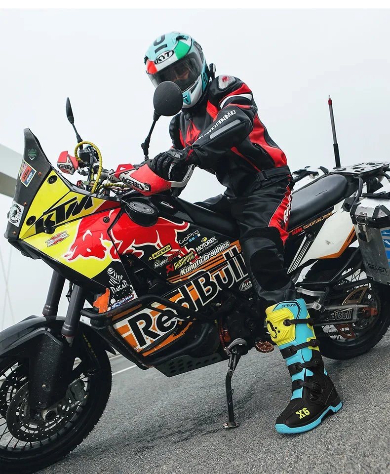 Off-road Track Shoes Motorcycle Motocross Boots Off-road Locomotive Riding Boots Tension Anti-skid Anti-drop Riding Equipment
