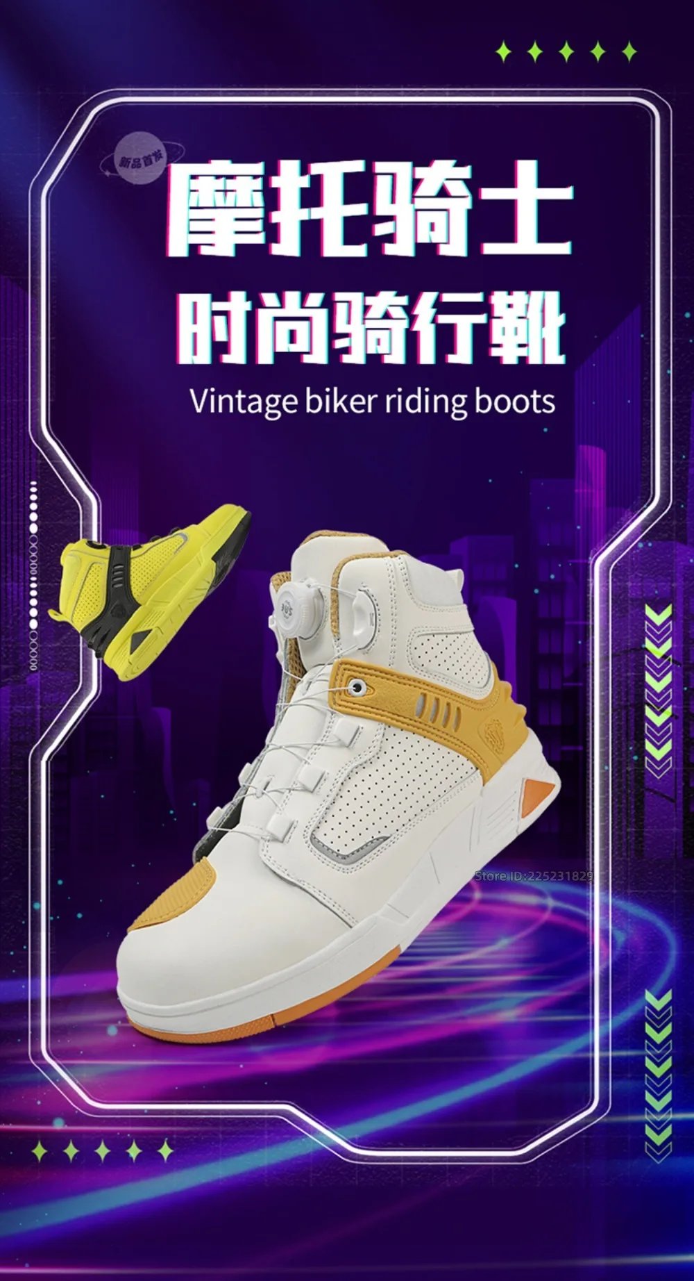 Leather Motorcycle Men's Genuine Moto Protective Ankle Short Boots Motocross Breathable Anti Drop Riding Travel Racing Shoes