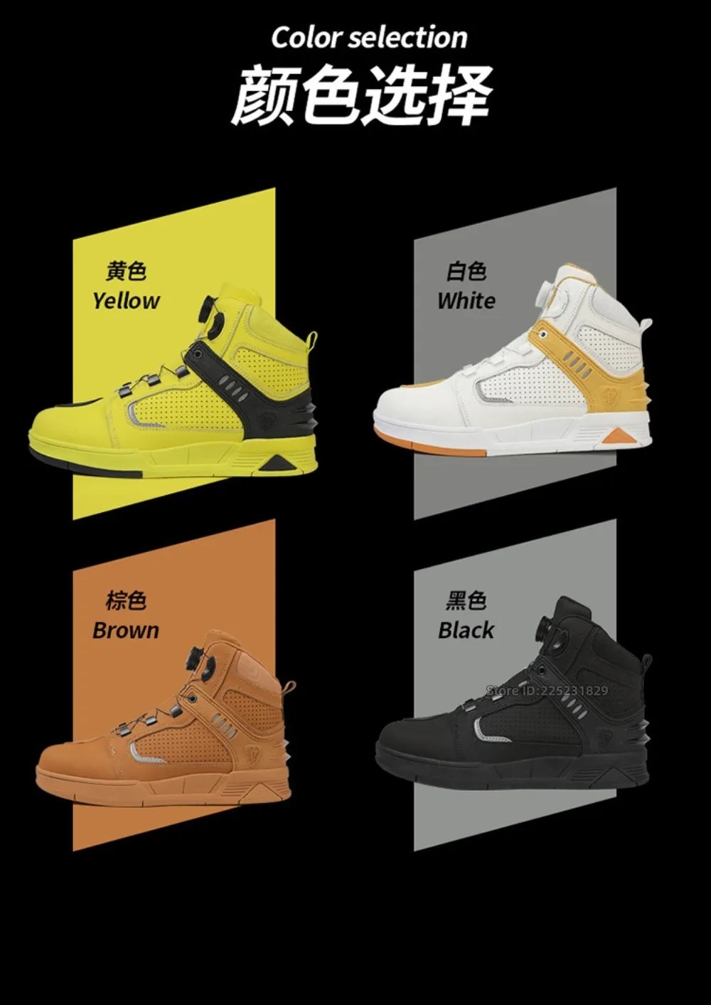 Leather Motorcycle Men's Genuine Moto Protective Ankle Short Boots Motocross Breathable Anti Drop Riding Travel Racing Shoes