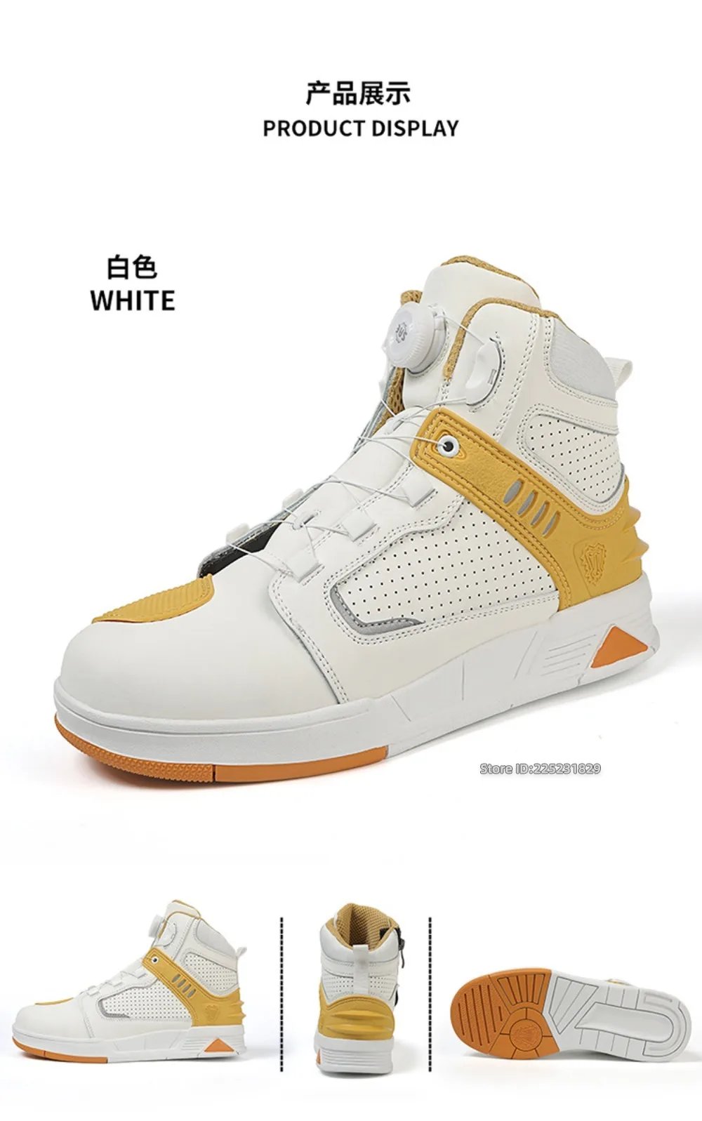Leather Motorcycle Men's Genuine Moto Protective Ankle Short Boots Motocross Breathable Anti Drop Riding Travel Racing Shoes